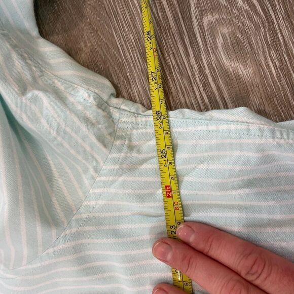 Angelico Litrico Cotton Slim Fit White Blue Striped shirt XXL or 45-46 - Picture 5 of 7